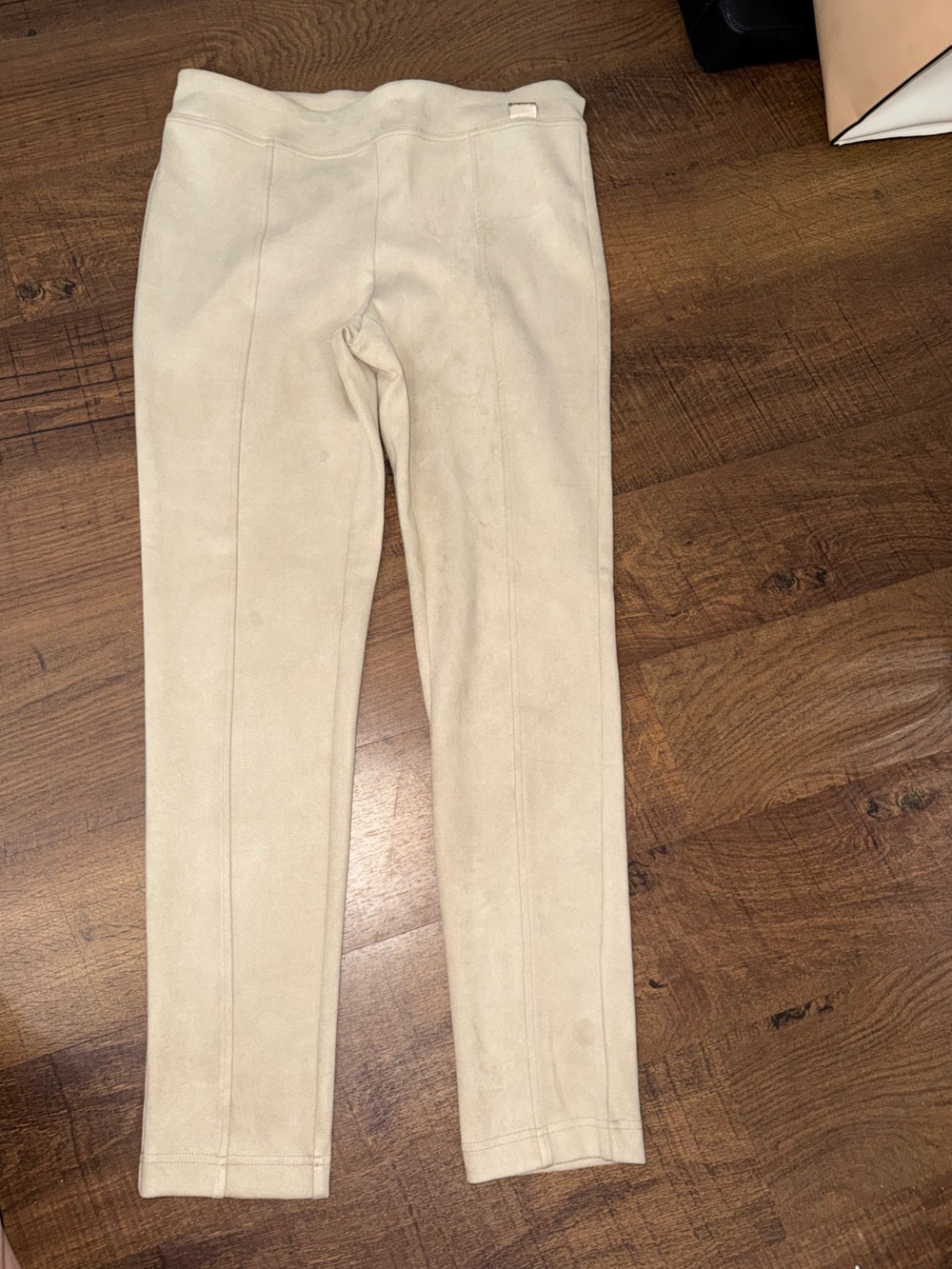 Calvin Klein Beige/Tan Suede-Look Skirt